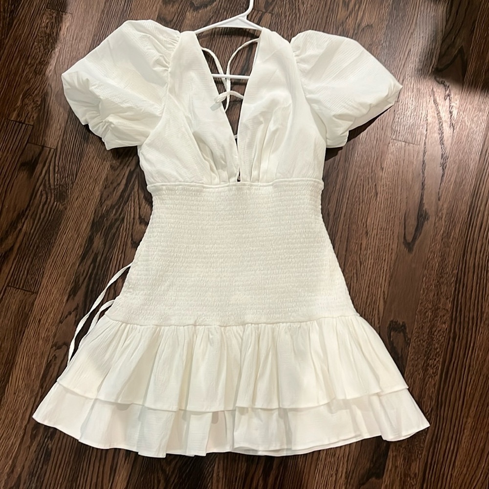 Hello Molly Dress, Size M, White